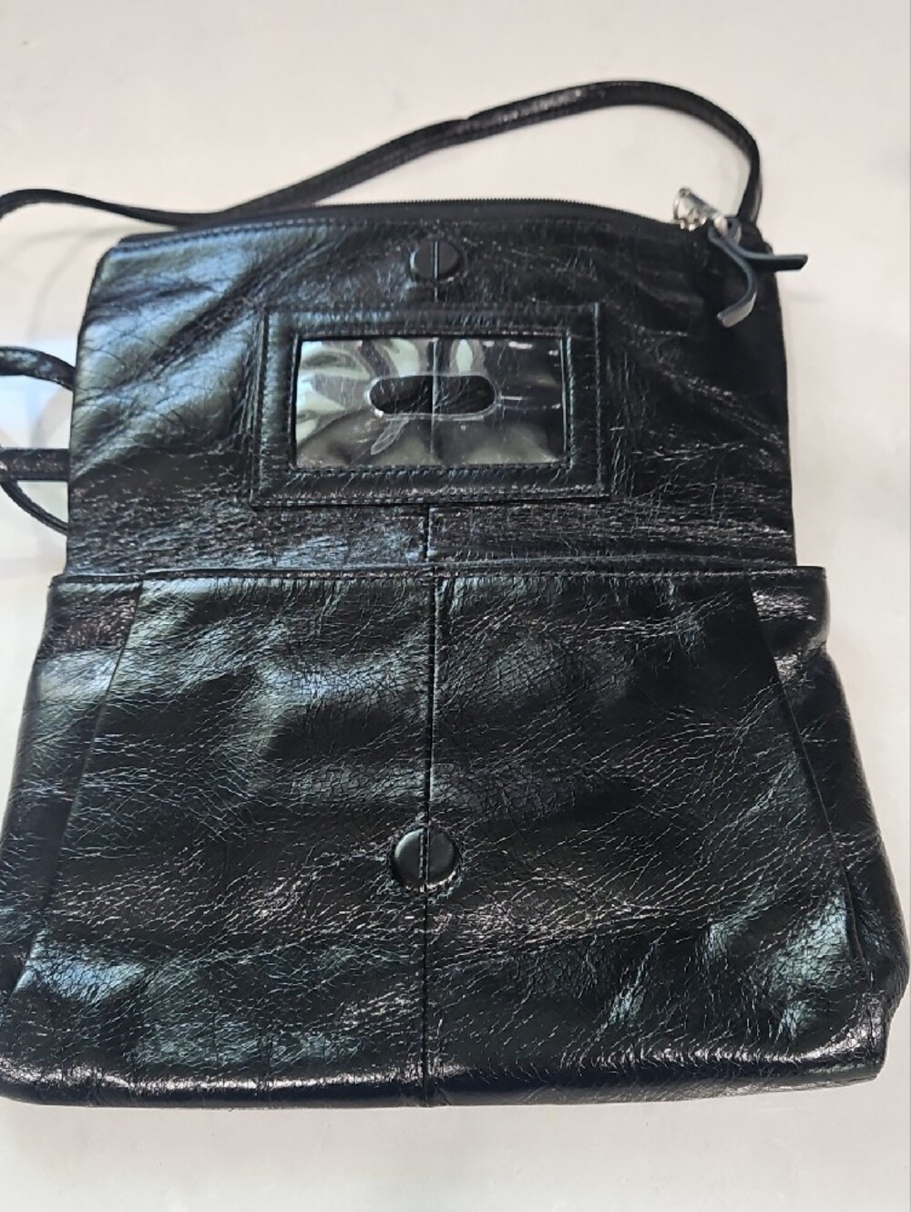 HOBO Black Leather Crossbody Bag - Picture 5 of 9